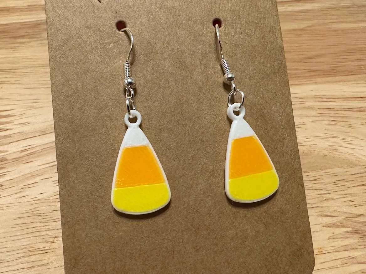 Candy Corn Earrings view 3
