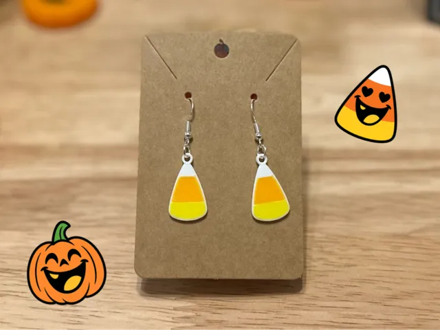 Candy Corn Earrings