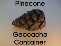 Cache géocaching en forme de pomme de pin — photo 1