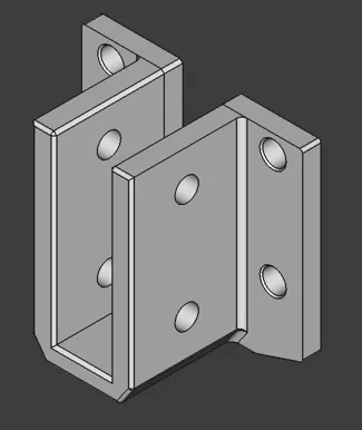 Bracket to Hold Plywood to 3030 T Slot Extrusion
