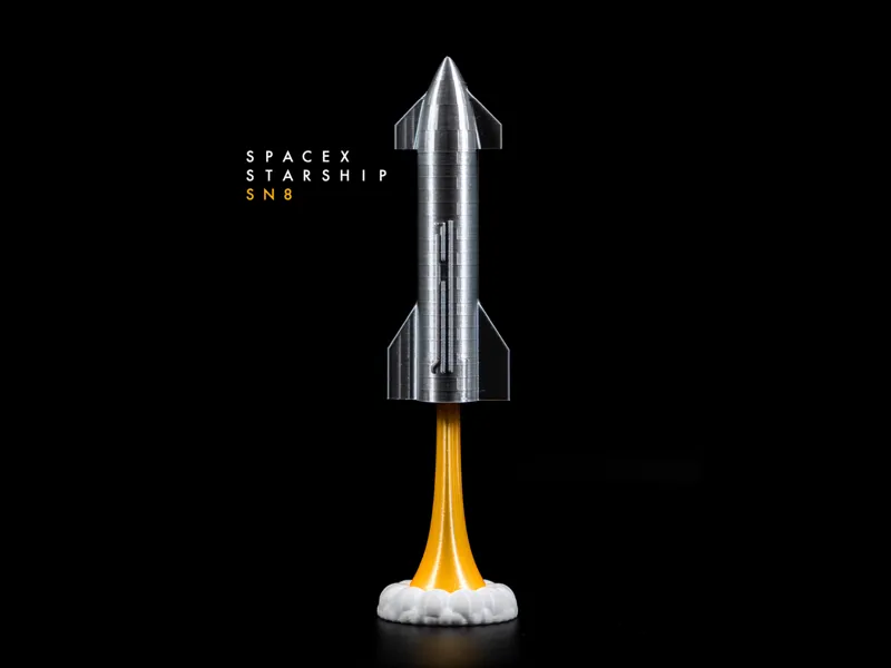 SpaceX - Starship SN8 - Rocket Diorama (no AMS)
