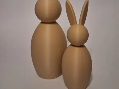 Easter bunny smooth or fuzzy small and large