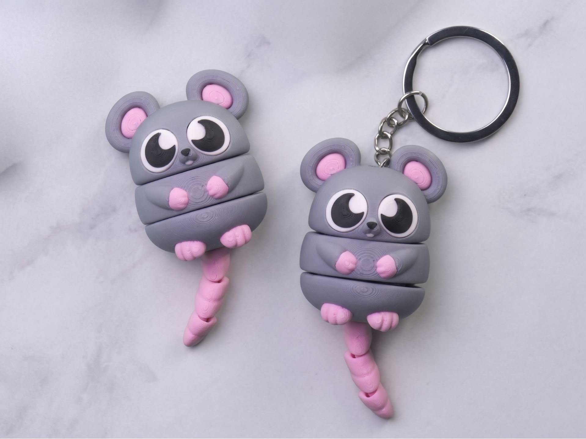 EGGO cute flexi Mouse toy & keychain