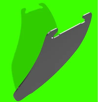 Canoe rear skeg