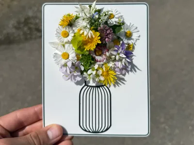 Flower Collecting Card