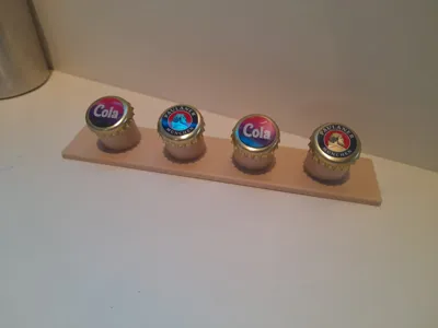 Magnetic Bottle Cap Display