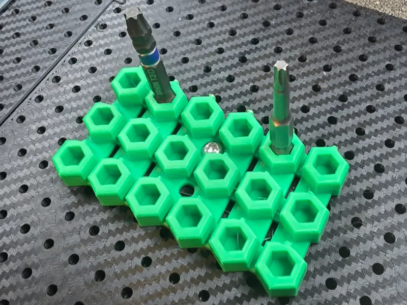 tool grid 18 hex bit organizer
