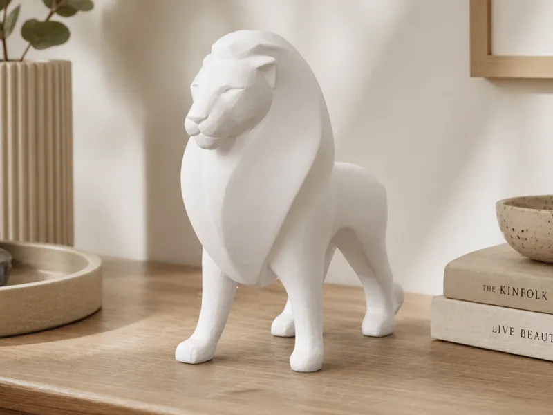 Lion Statue Decor| Geometric Lion Sculpture