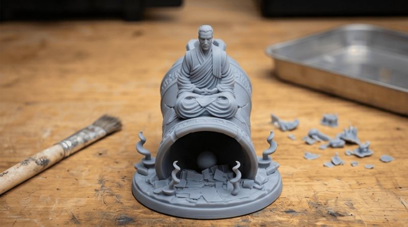 Ancient Bell Monk | RPG Mini