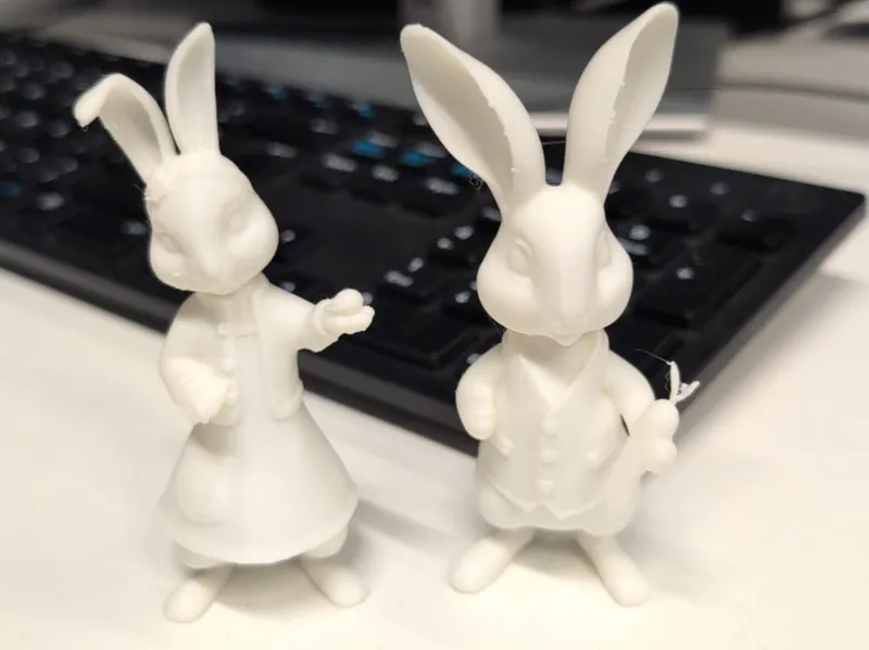 Peter Rabbit & Lily Rabbit figures or cake topper