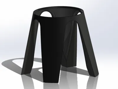 Minimalist Dog or Cat Food Bowl Stand