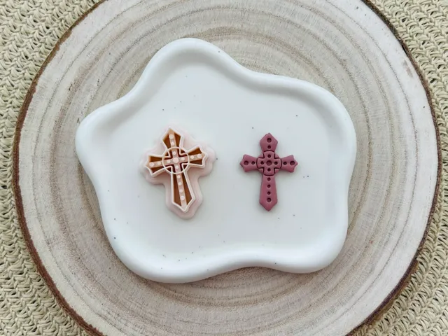 Cross Polymer Clay Earrings Cutter