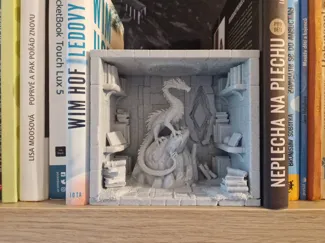 Dragon Library Book Nook