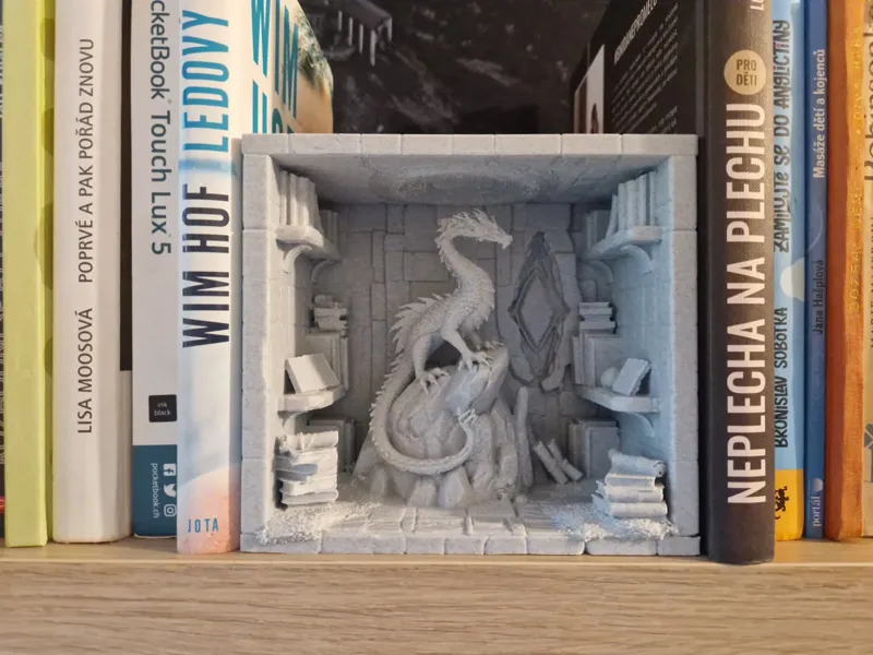 Dragon Library Book Nook