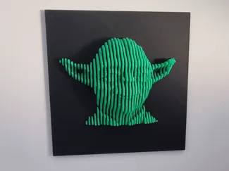 Yoda Schicht-Skulptur
