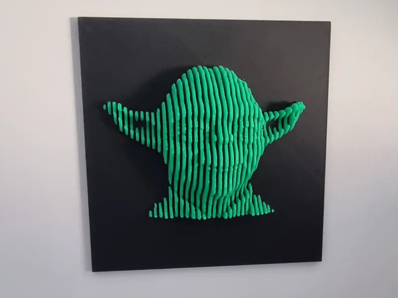 Yoda Schicht-Skulptur