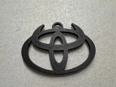 Toyota Crescent Logo Keychain