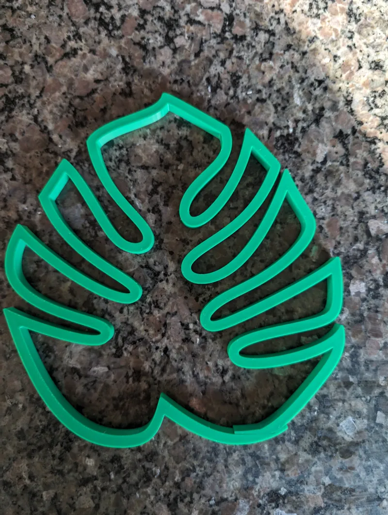 Plant holder monstera leaf shape