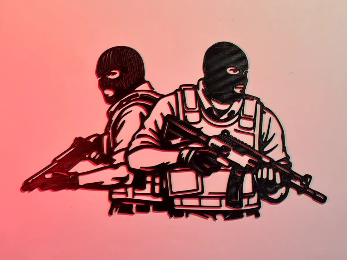 T CSGO/CS2 Wall Art - Free 3D Print Model - MakerWorld