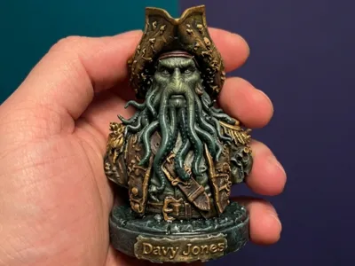 Detailed Davy Jones Bust -pirates of the caribbean