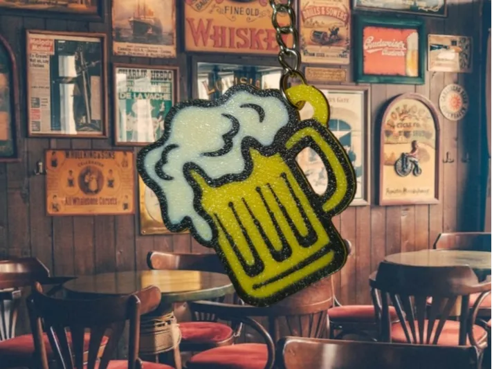 BEER KEYCHAIN