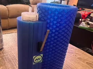 Electric White Claw Koozie