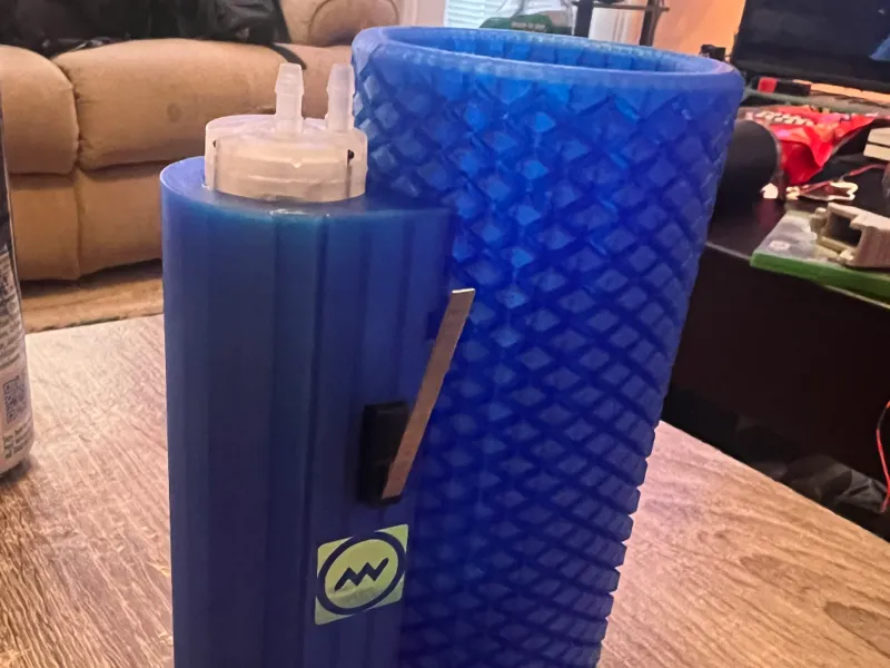 Electric White Claw Koozie