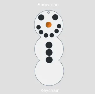 Snowman Keychain