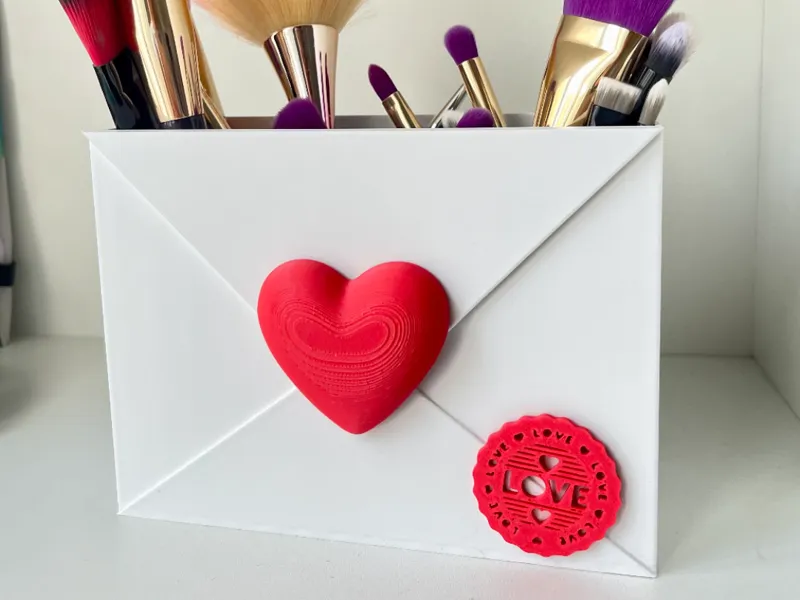 Lettera d'amore | organizer posta | pennelli 
