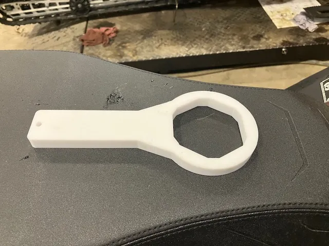 Heavy duty Polaris snowmobile fuel tank wrench