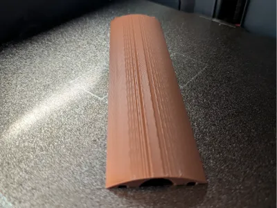 modular cable channel with cutoff peg