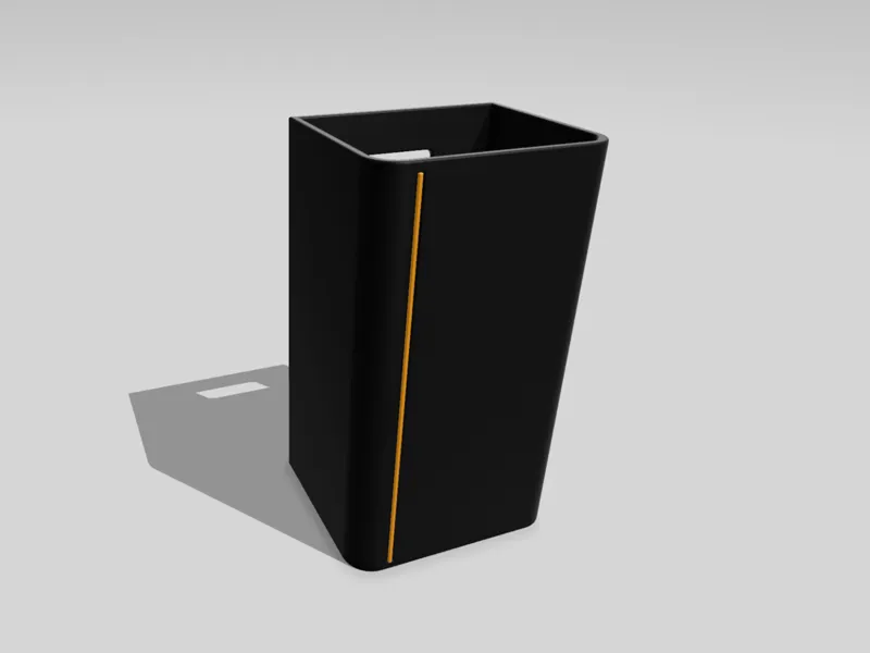 Sleek Pencil Bin with Customizable Accent