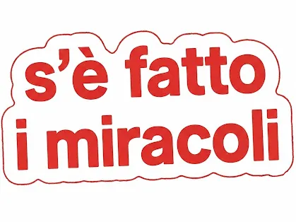 Portachiavi ironico "S'è fatto i miracoli"