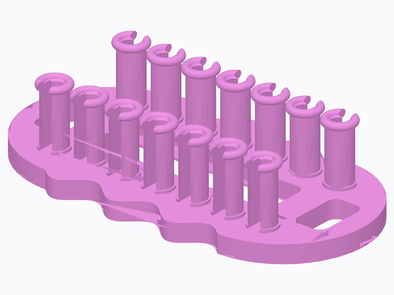 14-Peg Alpha Bracelet Loom, Wavy Open-Brim