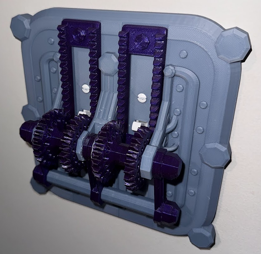 Miniatura 3 do modelo 3D Double Mechanical Light Switch