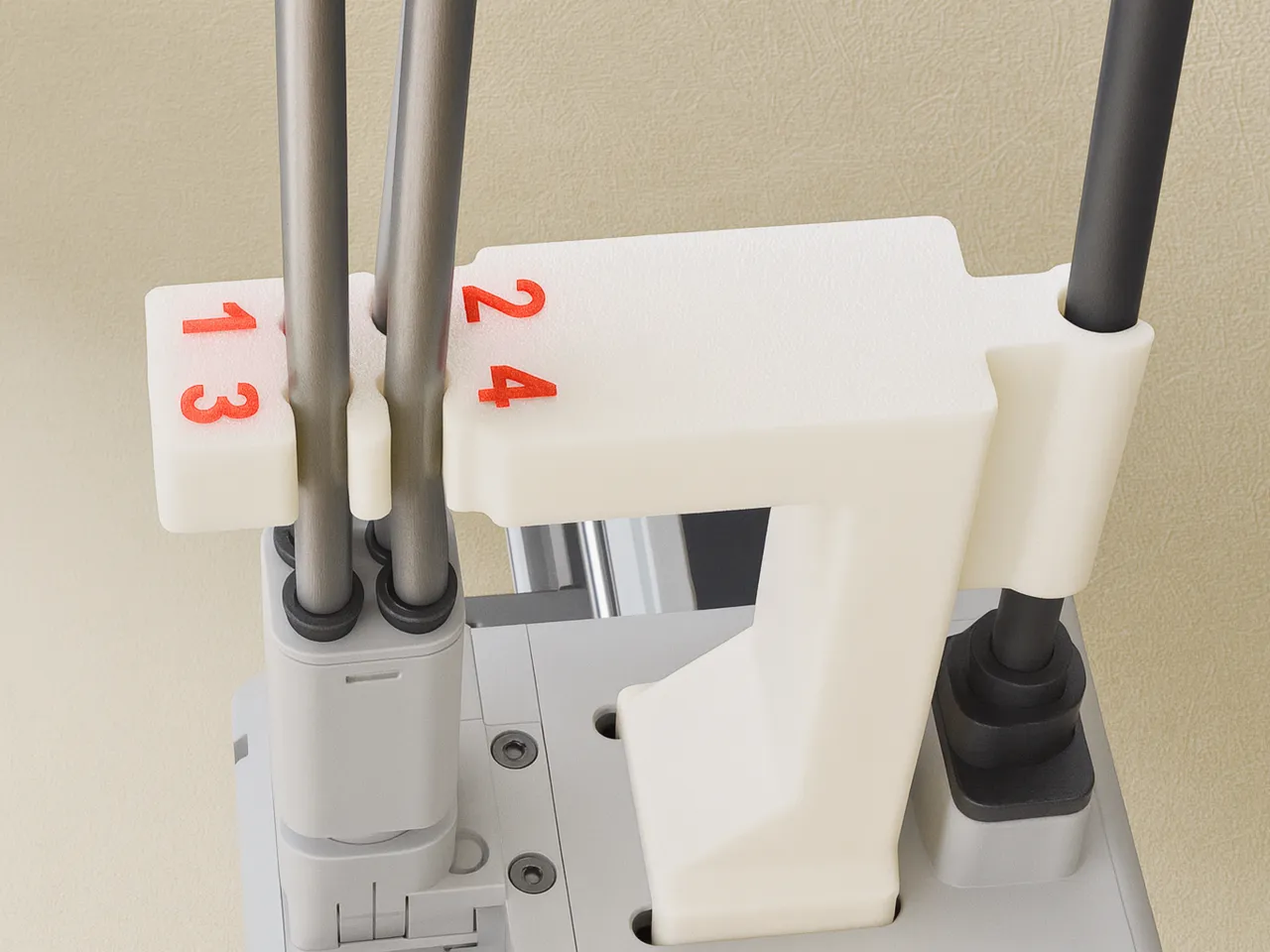 Numbered PTFE & Power Cable Guide for A1 Series view 2
