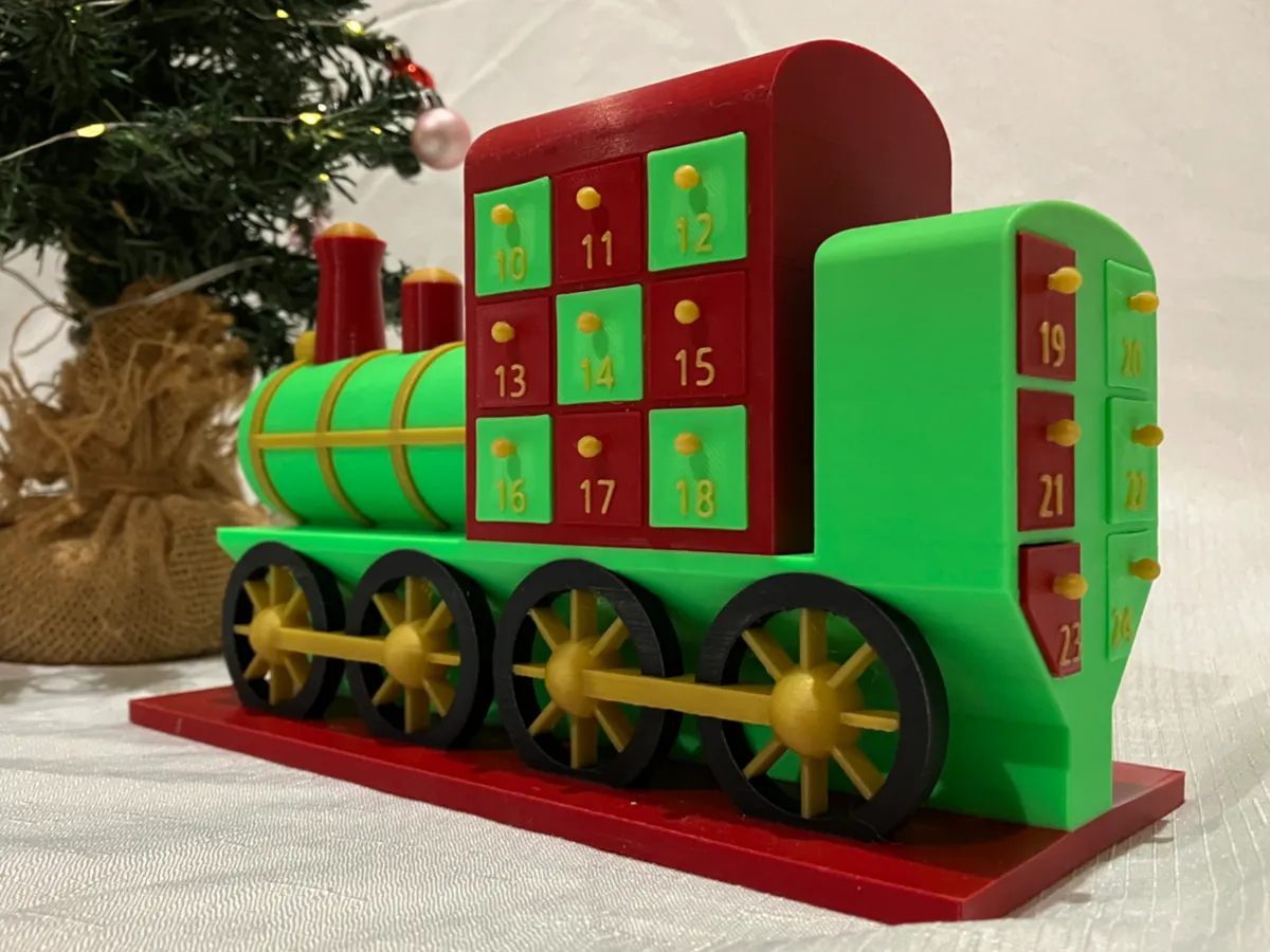 christmas train advent calendar by 3D designs MakerWorld: Download Free