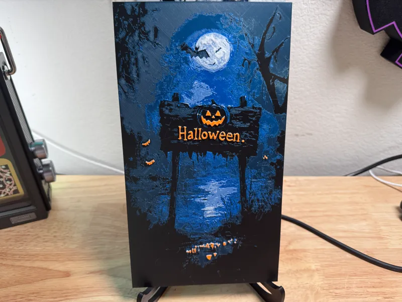 Halloween Swamp Sign - Hueforge 4 Color  