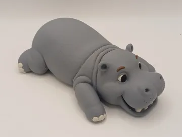 Accesorio para impresora 3D: Happy Hippo (multipart, no AMS) — vista de referencia 3