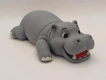 Accesorio para impresora 3D: Happy Hippo (multipart, no AMS) — vista de referencia 4
