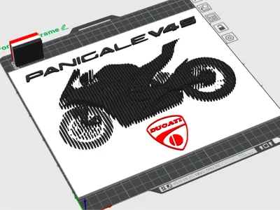Ducati V4S Layered Sculpture
