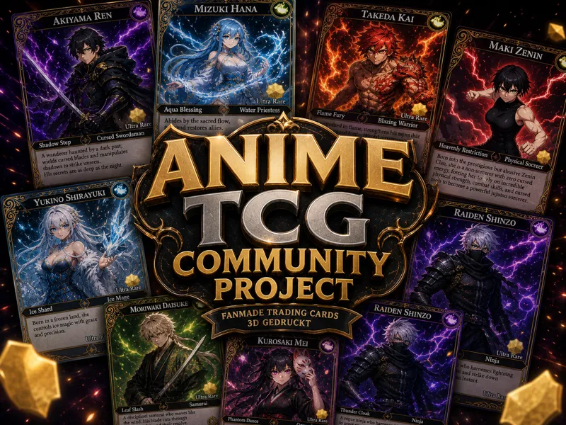 Fanmade Anime Trading Cards TCG Community Project