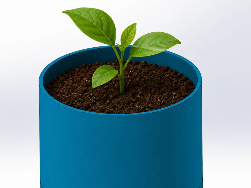 Vase with water holder