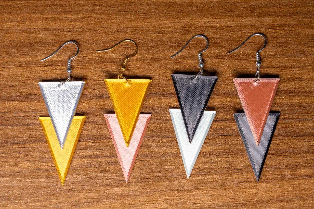 Double Spike Earrings - Two Versions view 3