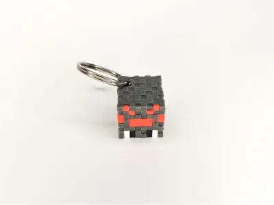 Minecraft Spider Head Keychain