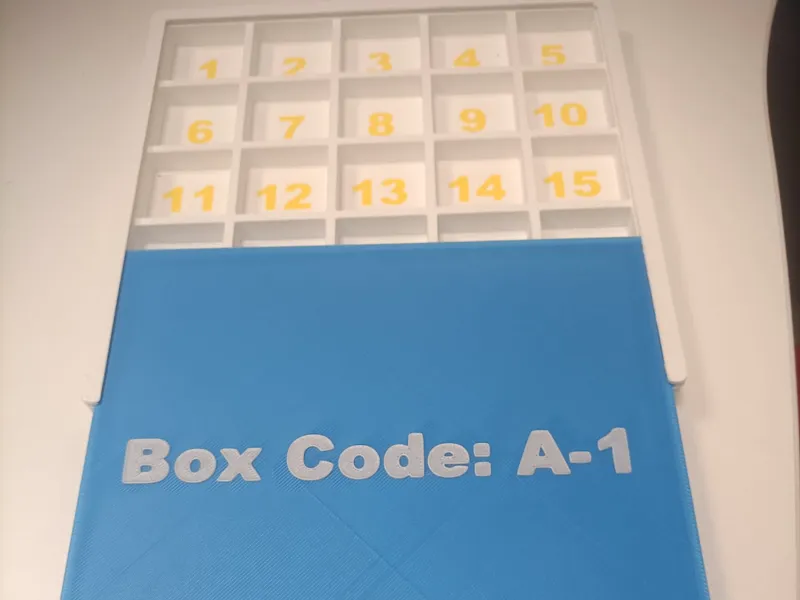Box per minuteria con posizioni - Personalizzabile
