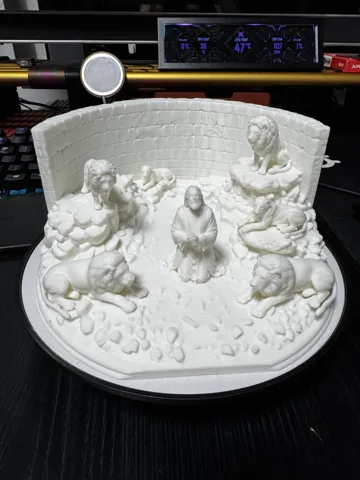Escenografía en miniatura: Daniel in the Lions' Den Biblical 3D Diorama — vista de referencia 3