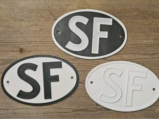Suomi Finland SF tunnus kilpi