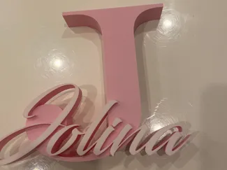 Buchstabe mit Name Jolina