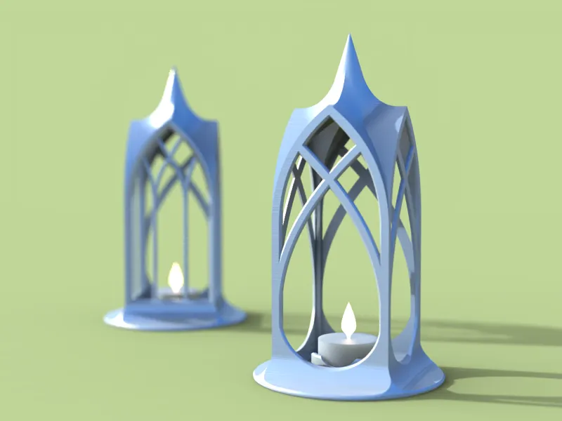 Modern Gothic tea light holder
